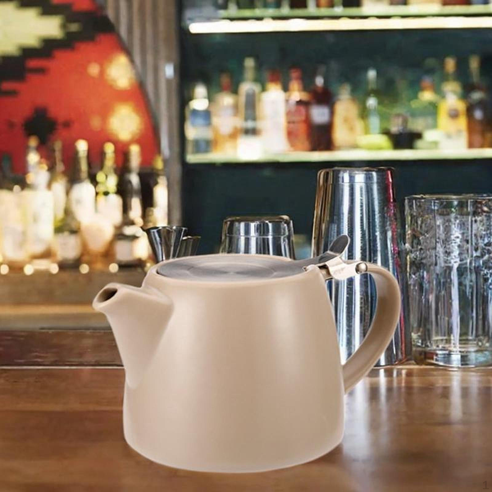 

Керамический чайник с цветущими листьями, чайник для сока, кофе, сейф с ситечком, чайник для барбекю Color A