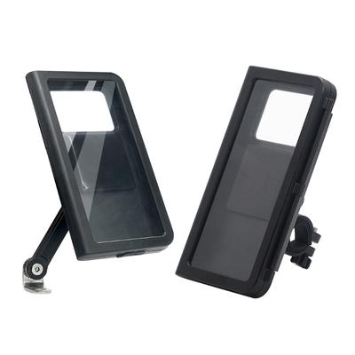 Bike Phone Mount Waterproof, Motorcycle Phone Mount with Aluminum Handlebar Mount Base Touching Screen Phone Case