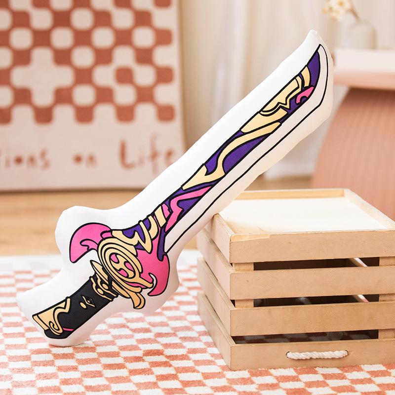 Genshin Anime Impact Sword Plush Doll Soft Crystal Ultra Fabric Toy Stuffed