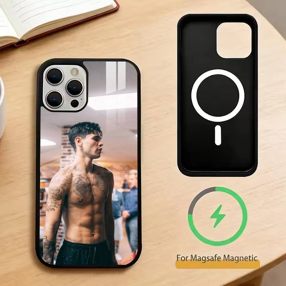 Ryan Garcia Handyhülle Für iPhone17,16,15,14,13,12,11 Plus,Pro Magnetisch Für Magsafe Kabelloses Laden