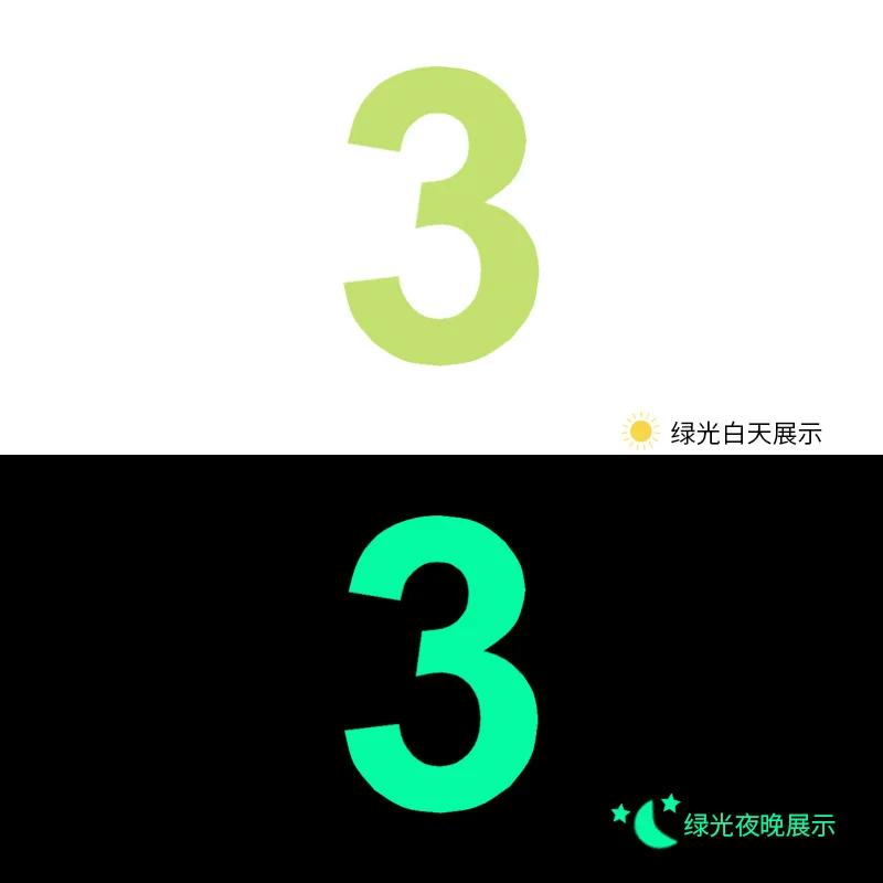 Glow In The Dark Number Sticker Luminous Digits Sticker Kids Bedroom Wall Switch Model Number Diy Decor Label Sticker Decal