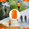 LAMA Rucksackhülle Doppelt Regen Reflektierend Perfekt für und Regnerisch Inklusive Aufbewahrung Schwarz Orange 2-teiliges Set, Wasserdicht, Hülle, Leicht, Klebeband,