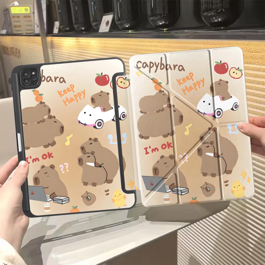 

Милый чехол для планшета с морской свинкой для iPad Mini 6 7 Air 4 5 M3 M2 1 2 M4 11 дюймов Pro 2025 Pro 11-го 10-го 9-го 8-го 7-го 12,9 дюйма Держатель iPad Mini 7 8.3
