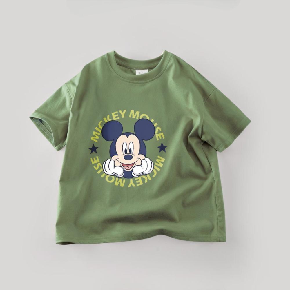 Boutique Children's Tshirts Summer Cartoon Mickey Short Sleeve Tees Tops  Casual Kids Boys Clothes Cartoon T-shirt