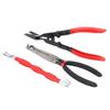 3PCS Electrical Connector Pliers Straight Disconnect Pliers Clamp Removal Pliers and Pry Bar for Car Truck Maintenance