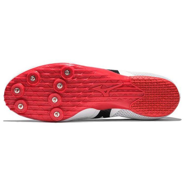 Mizuno Sprint X  Entry Level Running Shoes Non-Slip Durable Low-Top Running Shoes Unisex Sneaker White Red U1GA232407