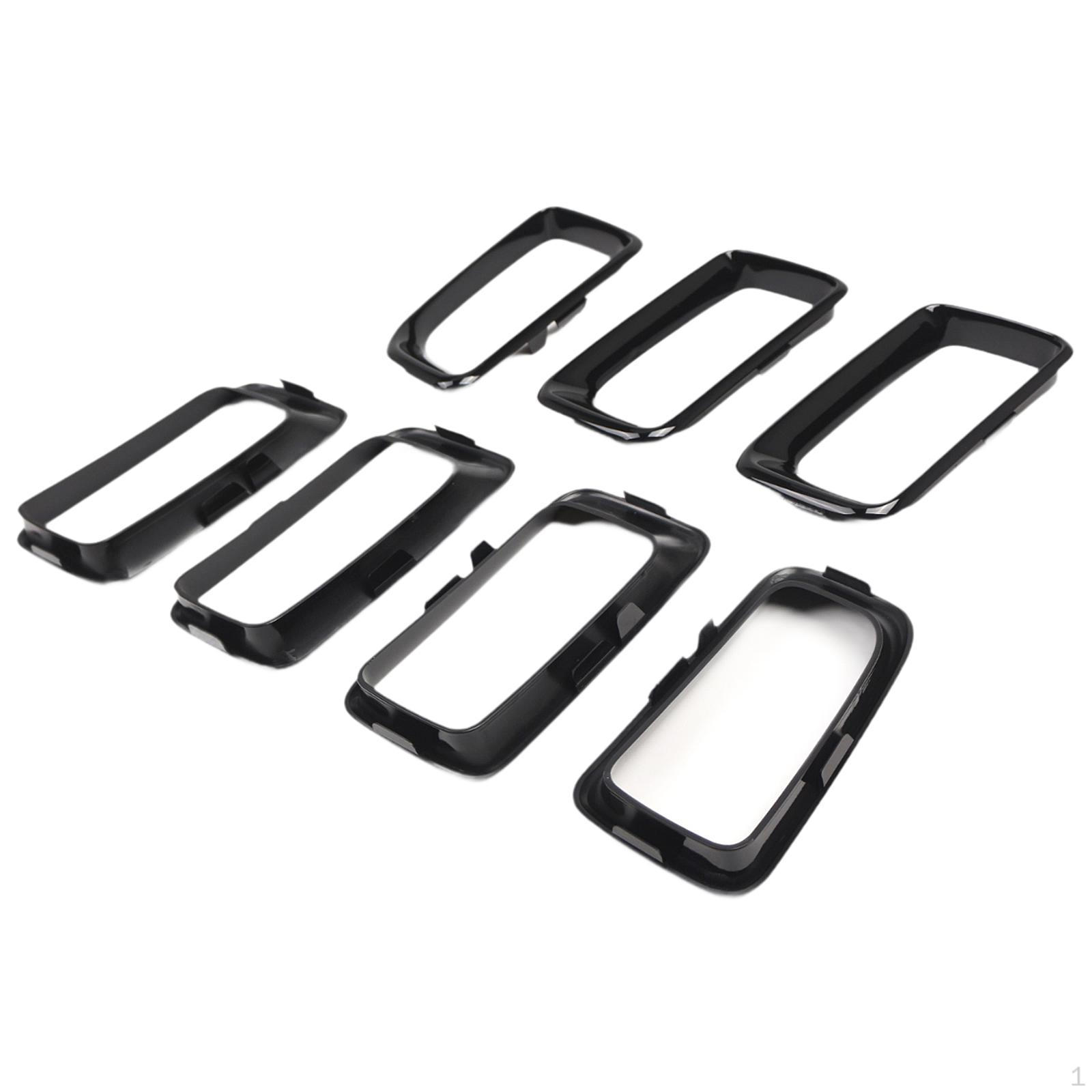 

7 колец для передней решетки, сменная деталь 68109865AA для компаса высоты Black