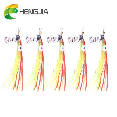 HENGJIA 5 stücke Angeln Löffel Köder Boot Spinner Octopus Jigs Haken 8g