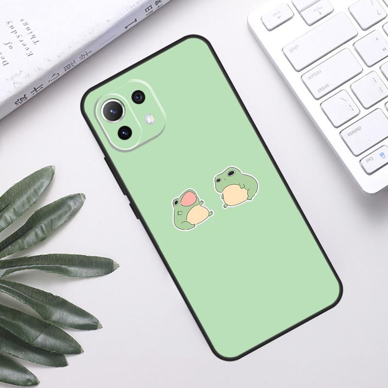 Cute Frog Cartoon Case For POCO F5 X3 X5 Pro F3 F4 GT M5s C40 Back Cover For Xiaomi 13 12 Lite 11T 12T Pro 12X