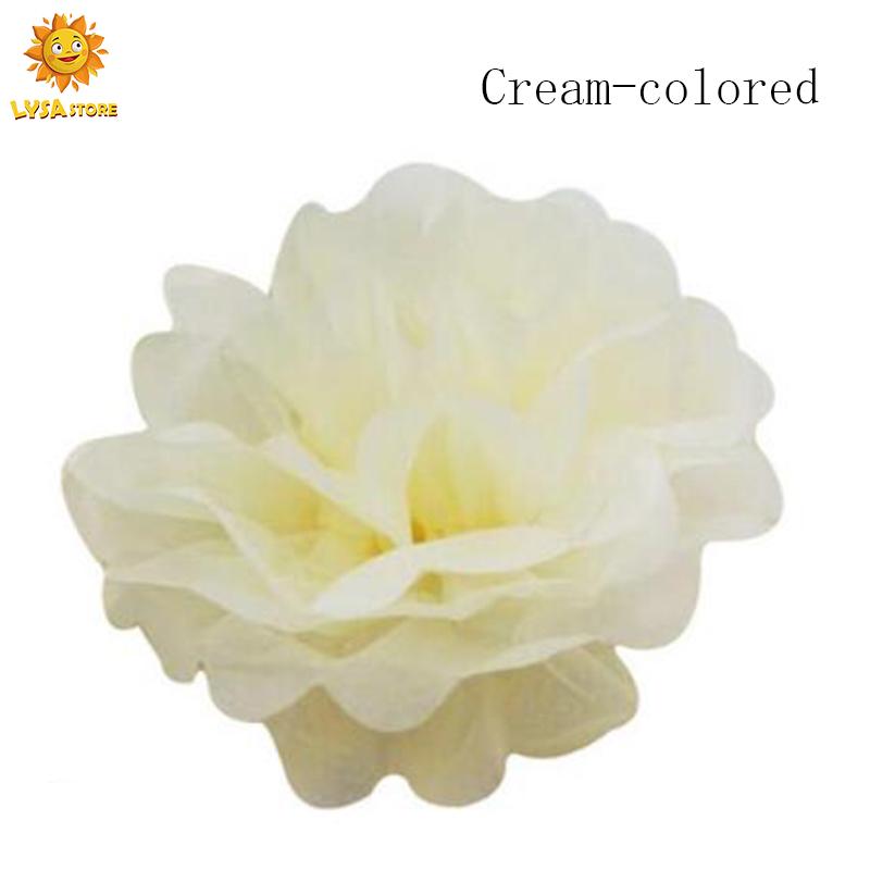 10inch 25cm European And American Party  Decorative Paper Flower Ball Handmade Garland For Wedding Dress Up Birthday Gathering