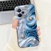 For Realme 9i Case Cool Fashion Flower Marble Sunset Soft Liquid Silicone Lens Protective Cover For Realme 9i 5G Realme9i Bumper
