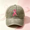 Hot Sale Color Ribbon Printed Baseball Cap Washed Retro Men's and Women's Casual Versatile Shade Cap