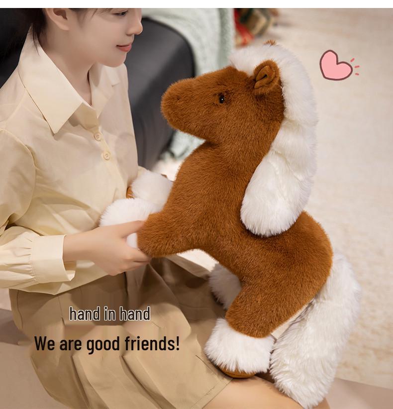 Adorable Pony Plush Doll - Year of the Horse Mascot Gift