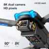 New K102 Max Mini Drone 8K HD Camera Optical Flow Drones Aerial Photography Quadcopter 360° Intelligent Obstacle Avoidance 5G WIFI FPV Dron RC Toy UAV