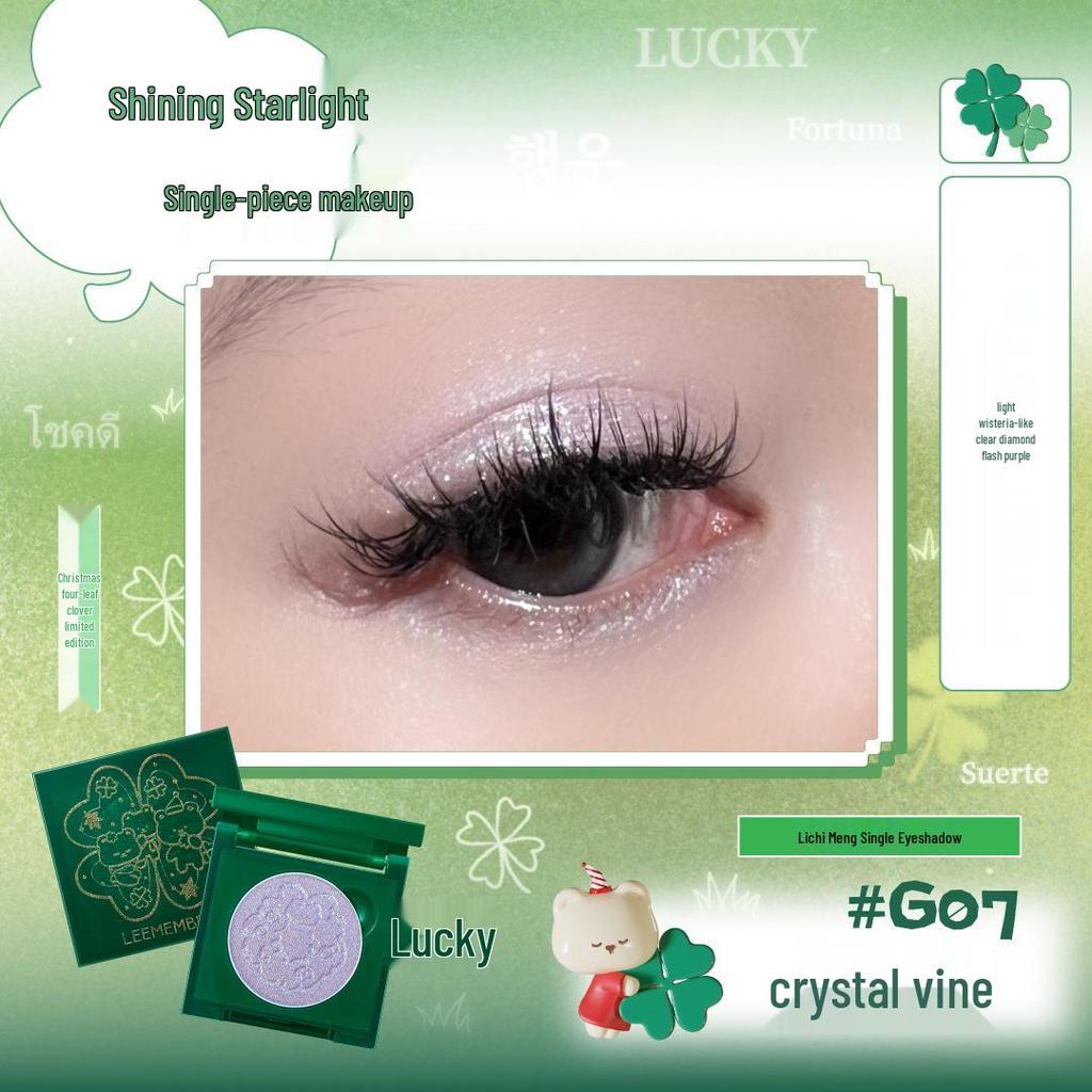 Lychee Meng Bear Dreamcore Lemon Hard Candy Shimmer Eyeshadow and Multi-Use Highlighter.