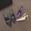 Damen Sommer High Heels Sandalen mit Schnürung hinten