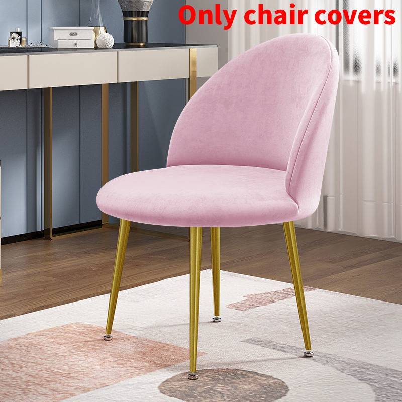 Chair Velvet Duckbill Cover Round Bottom Stool Back Dinning Makeup Elastic Big