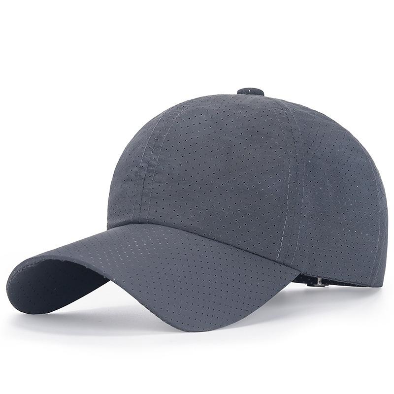 Wholesale Men Women Summer Baseball Cap Quick Drying Hats Unisex Breathable Sport Pure Color Snapback Hat Bone Baseball Hat