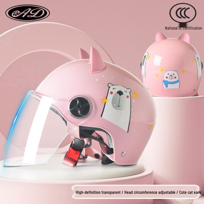 AD Kids' 3C Certified All-Season Electric Scooter & Motorcycle Safety Helmet