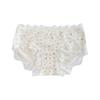 Girls' Pure Cotton Seamless Lace Underwear - Breathable, Comfortable, Antibacterial Crotch, Mid-Waist