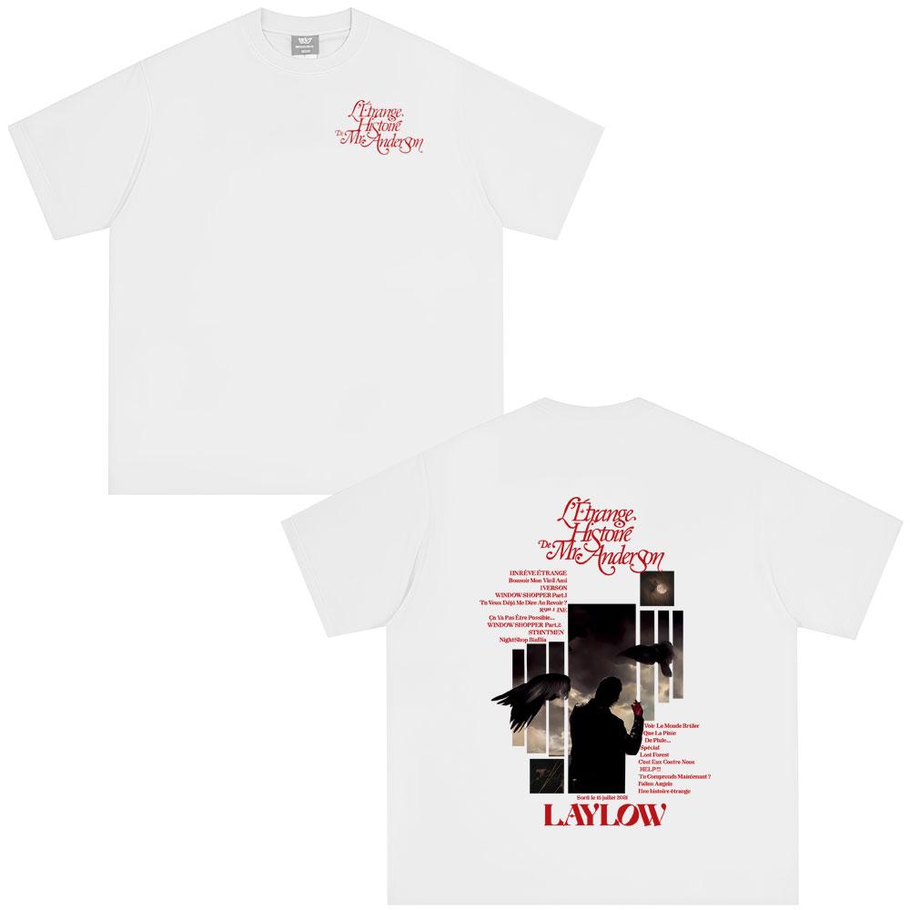 Rap Singer Laylow Letrange Histoire De Mr Anderson Tshirt for Mens Casual Retro Womens Summer Hiphop Pop Music Streetwear