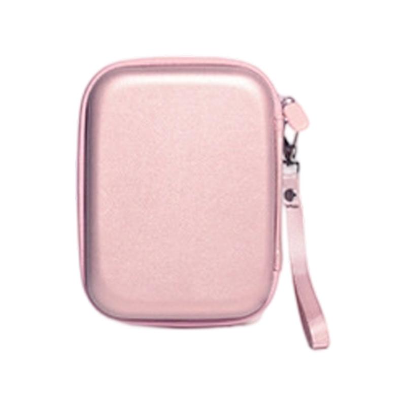 

Impacts Resistant PU Camera Case Portable Camera Protector Leather Texture Suitable for Various Models Camera Use розового золота