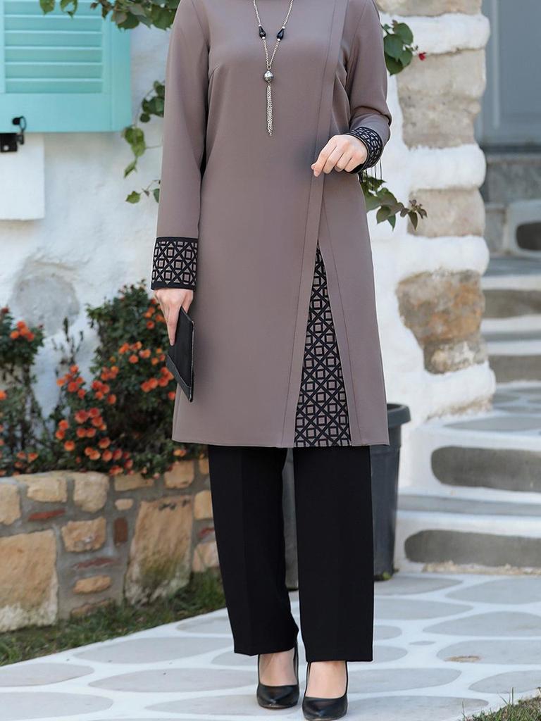 New Dubai Abaya: Two-Piece Set for Arab and Southeast Asian Women