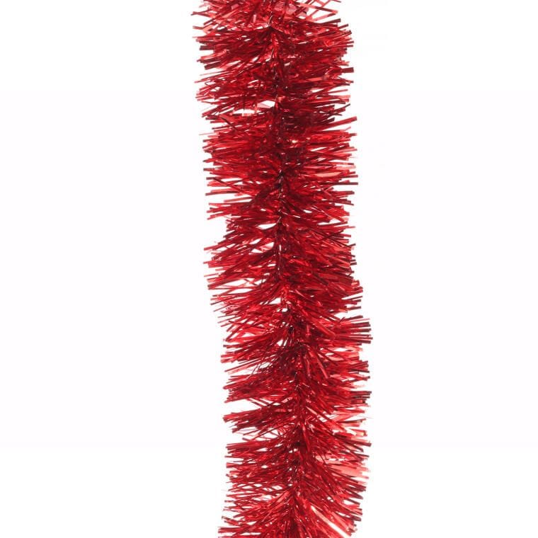 Red Metallic Christmas Tree Chain - 3 cm x 2 m Goliath - Polish Product