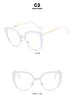 Cat-Eye Semi-Rimless Large Anti-Blue Light Eyeglass Frames, 2023 Retro Trend, European & American Style.