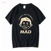 Maglietta Ringer Vintage Mad Magazine Anni '90 Taglia M Alfred E Neu Unisex Nuova Calda Topic Vintage Lavata Uomo Comoda Elasticizzata Morbida