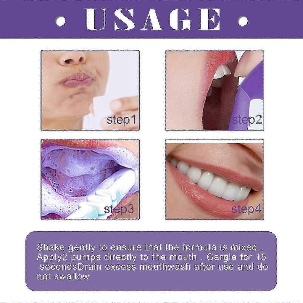 Purple Toothpaste Whitening, Purple Foam Toothpaste for Teeth Whitening, Mint Purple Toothpaste, Tooth Stain Removal,Teeth Whitening Booster, Teeth Wh