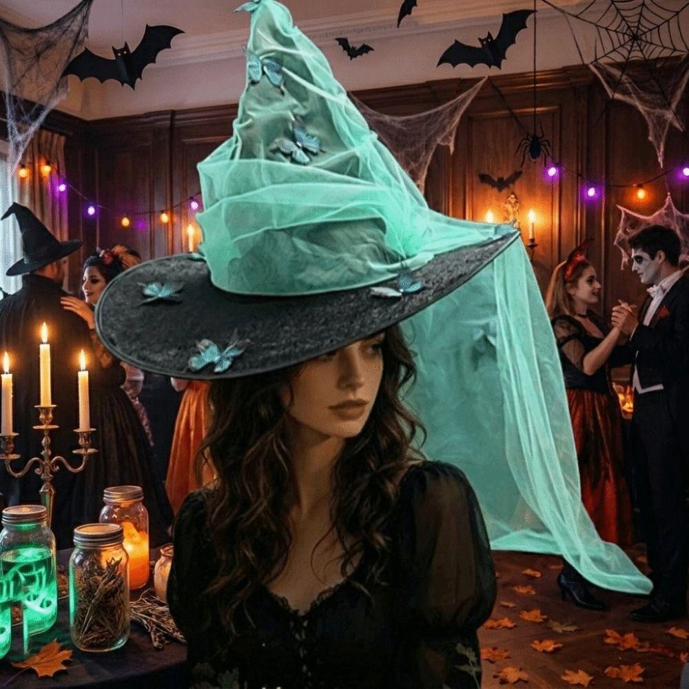 Gothic Witch Hat Durable Cosplay Dress Up Hat Funny Costume Wizard Cap  Cosplay Dress Up