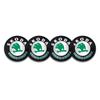 4Pcs Car Styling Wheel Hub Cap Sticker Auto Refit Accessories For Skoda Octavia Fabia Rapid Superb Yeti Enyaq Kamiq Karoq Scala