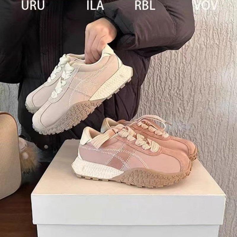 Thick Bottom Lace-up Within The Increase Matching Color Fashion All Comfortable Non-slip Breathable Sports Casual Women's Shoes
