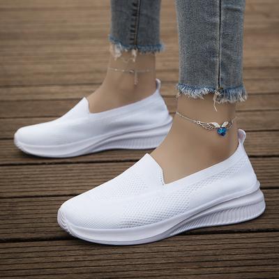 Breathable Middle-aged Mesh Ultra-light Comfortable Mother Shoes One-pedal Casual Shoes