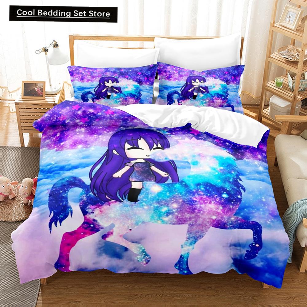 3D Anime The Gacha Girl Bedding Sets Duvet Cover Set With Pillowcase Twin Full Queen King Bedclothes Bed Linen For Home Textiles
