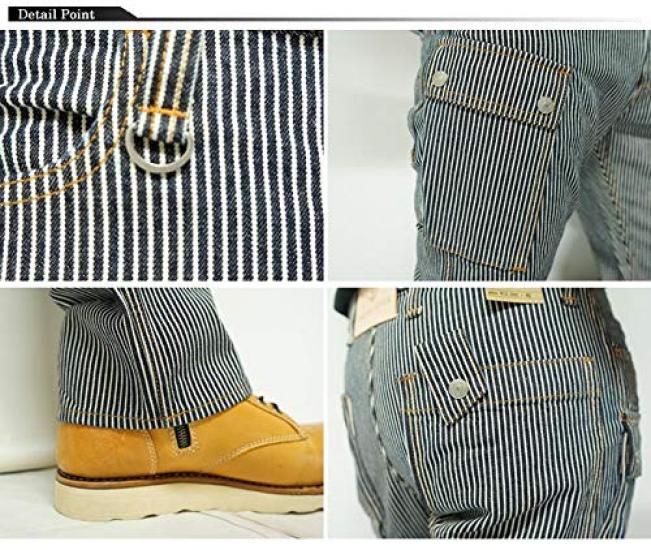 Kojima Jeans 13oz Denim Cargo Made In Pants, Japan, Men's, RNB-1127B-Hickory-34
