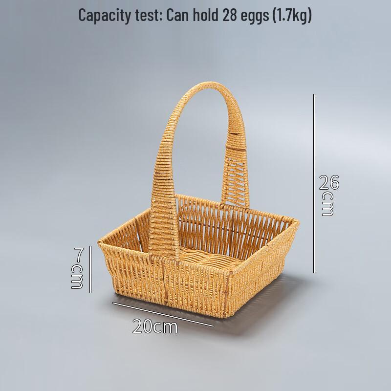 Квадратный плетеный набор корзин для пикника