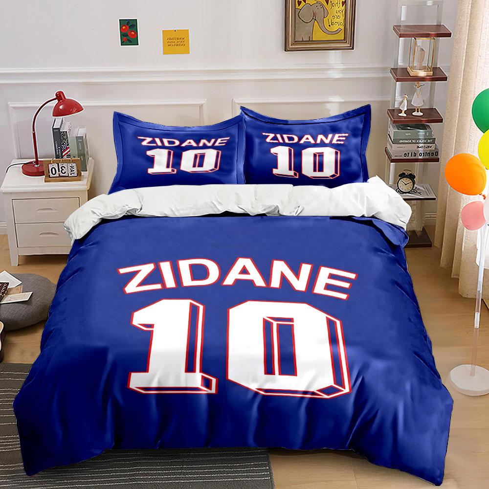 

Zidane name and number. Bedding sets Duvet cover sets Duvet covers Pillowcases(1 * Duvet Cover 2 * Pillowcases, without duvet insert) 135x200cm