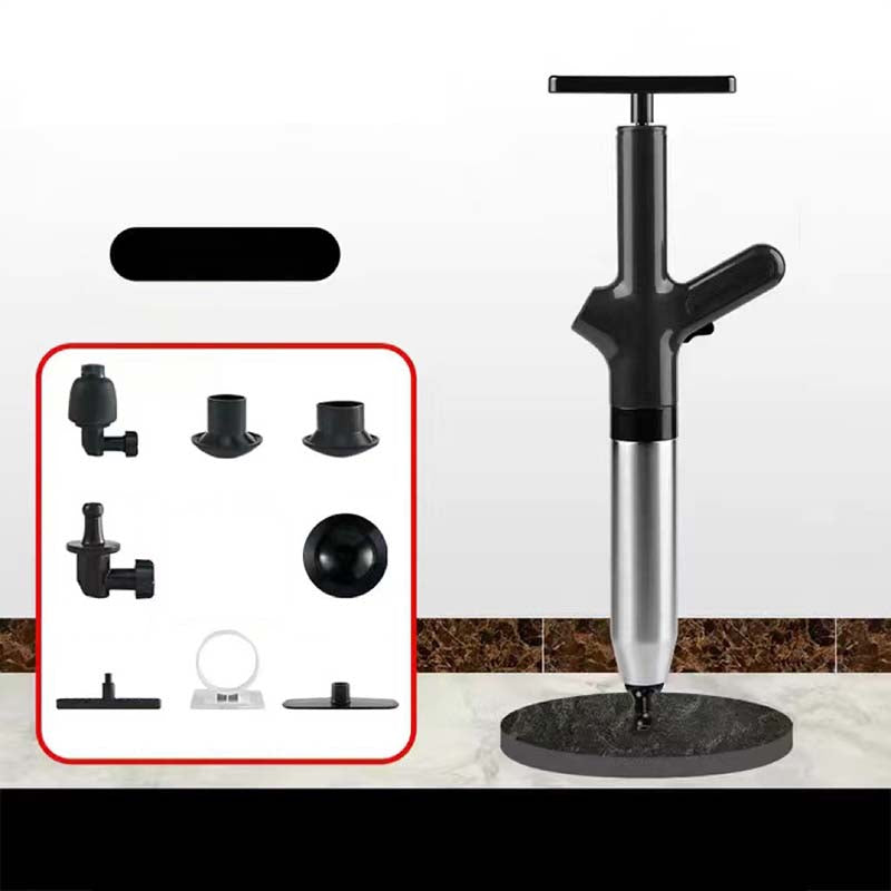 

Мощный вантуз для прочистки труб из нержавеющей стали, пневматический инструмент для прочистки труб под высоким давлением, набор инструментов для прочистки воздухоочистителя чёрный