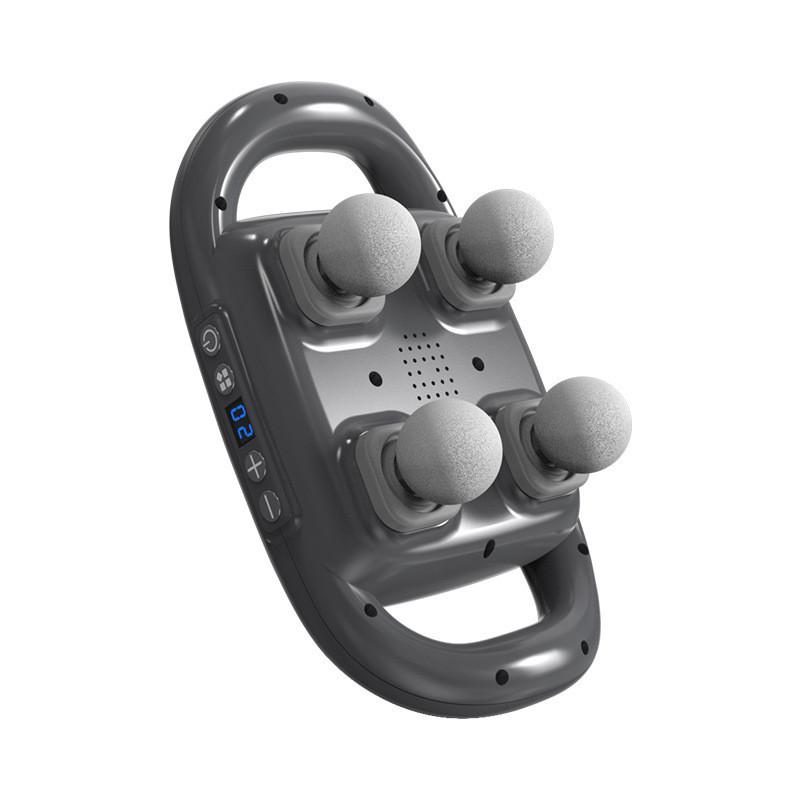 10W Wireless Four Head Fascia Gun Professional Waist And Back High-frequency Vibration Massager Muscle Relaxation Massage Gun