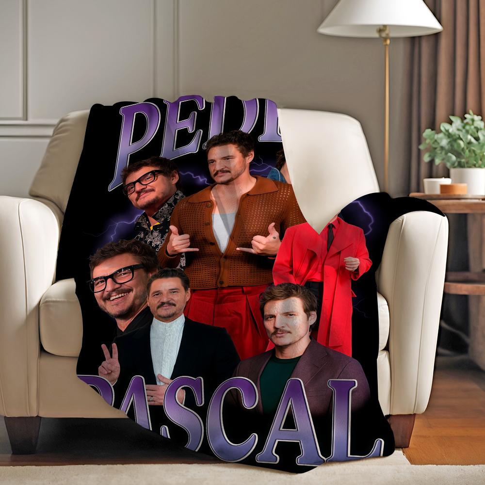 American Actor P Pedro Pascal Blanket For Sofa Office Bed Plane Travel Sleep Read Relax Camping Soft And Warm