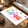 Tuniu Colorful Love Heart Carpet Mat for Living Room Bedroom Kitchen Rug Non-Slip Floor Decor