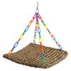 Durability Grass Bird Hammock Bird Rope Net Woven Parrots Platform Bird Toy for Pet Owners Of Parakeets