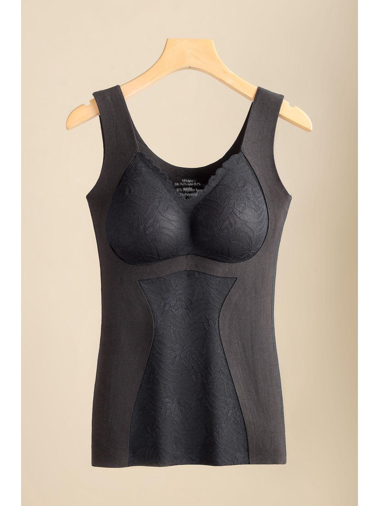 

Женский бесшовный утягивающий жилет со съемными подушечками для тепла и похудения осенью/зимой L (recommended 80-110 jin)