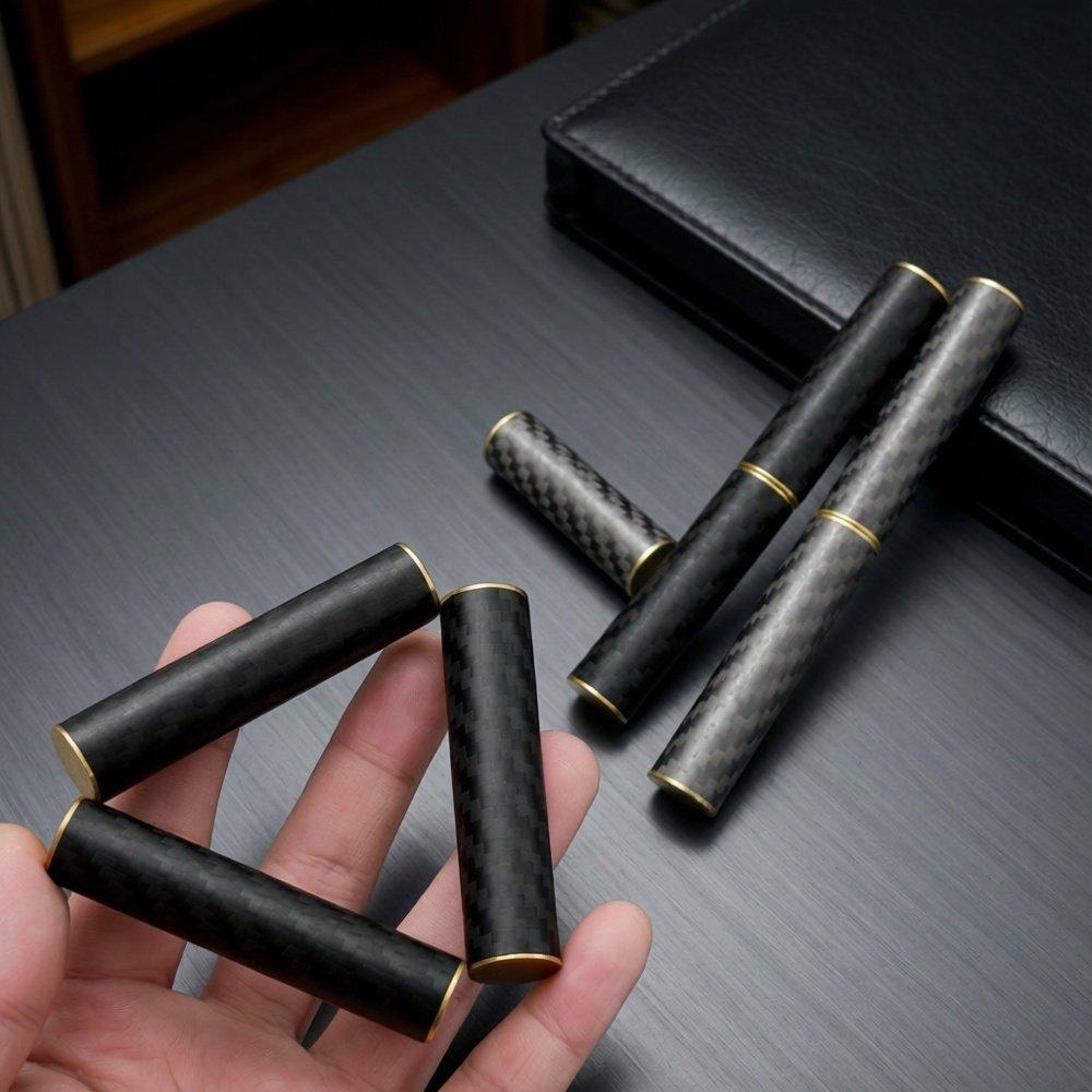 Palm Edc Magnetic 3-Section Carbon Fiber Stick Handheld Fidget Stress Easing Toy Adults Kids Travel Sensory Christmas Gift