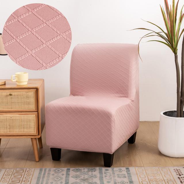 Armless Chair Furniture Slipcovers Repellent Accent Dining Chair Cover Armless Slipper Protector Removable Slipcover Used For Living Home Hotel