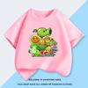 Childrens Plants Vs Zombies ShortSleeved TShirt 100 Cotton Summer Fashion Comfortable Top for Boys And Girls