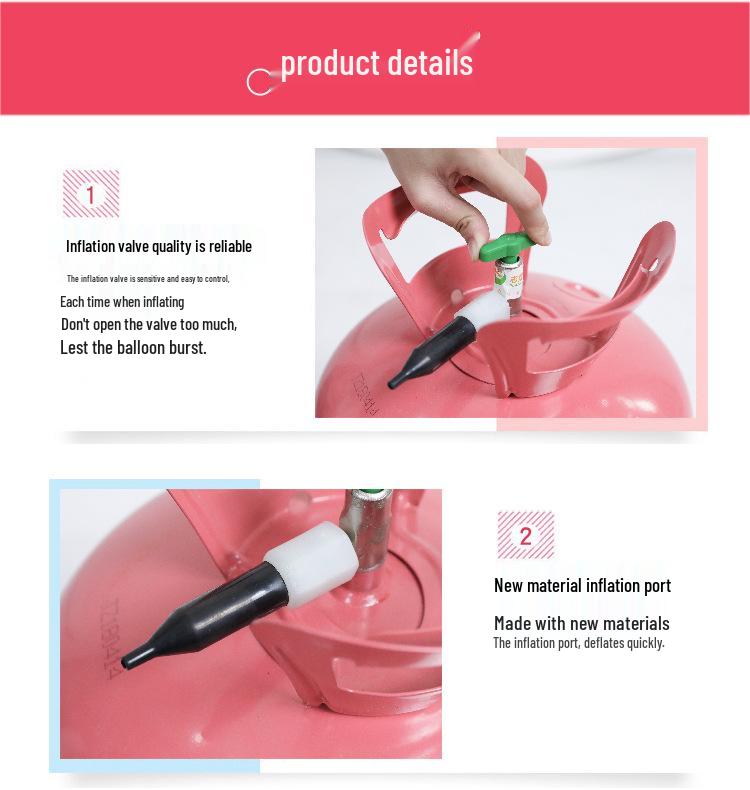 Helium & Nitrogen Tanks with Air Pump for Balloons - Small & Large Sizes for Party Decorations