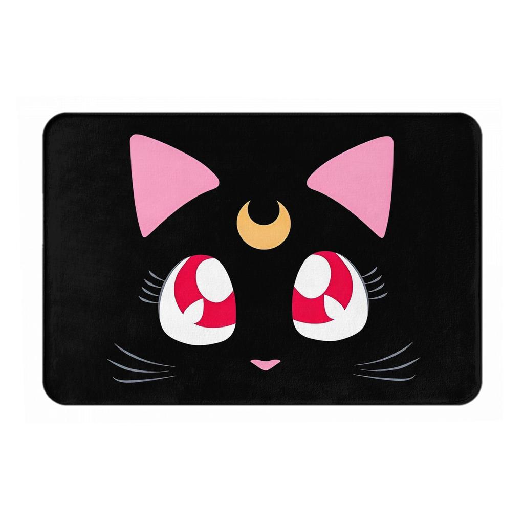 Anime Sailors Moons Luna Cat Front Floor Door Entrance Mat Indoor  Bath Kitchen Doormat Bedroom Carpet Rug